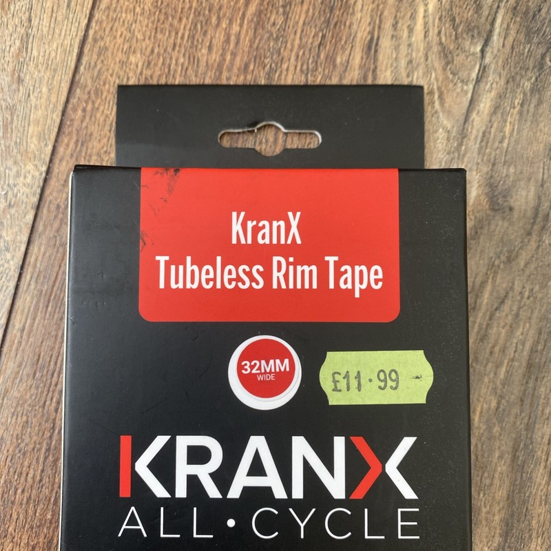 Kranx Tubeless Rim Tape 32mm Wide 10m Brand New