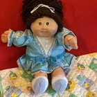 Cabbage Patch Kids girl brunette doll head mold 3 ok factory 1984 CPK dress