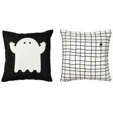 IKEA KUSTFYR Cushion Cover Halloween Ghost Pa...