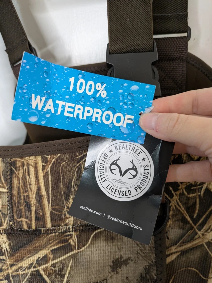 Guide Gear Men's Insulated Hunting Chest Waders 1,000 Gram Realtree Max 7 Size 9 - Image 3 of 4