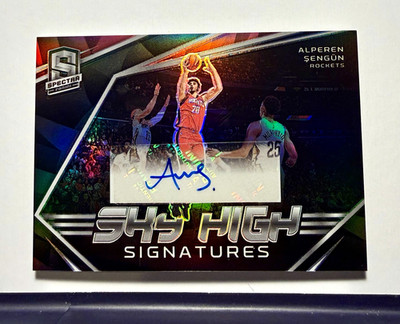 2022-23 Panini Spectra Sky High Signatures Alperen Sengun Auto #SKY-ASG Rockets
