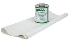 18oz White Vinyl Tarp Repair Kit - HH66 PVC Cement with Brush, 32oz Made in USA
