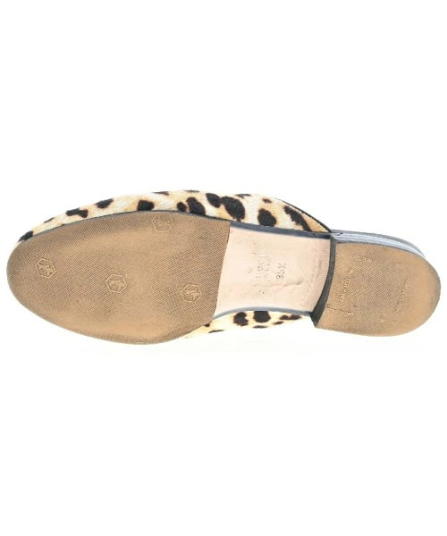 GUCCI Sandals Women's EU35 1/2 (approx. 22cm) Beige x Brown (Leopard Print) thumbnail 3
