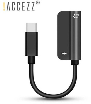 !ACCEZZ 2-in-1 USB Type C Fast Charger 3.5mm Adapter For Cell Phones - Pro Jack 