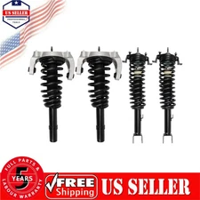4pcs Front Rear Struts Coil Springs For 2001-2006 Dodge Stratus Chrysler Sebring