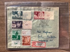 Seconda Guerra Mondiale Polonia Copertina Registrata 1942 con Francobolli Governatorato Generale - Posta di Cracovia 