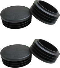 Plastic Tube End Caps 2" Round 4 Pack