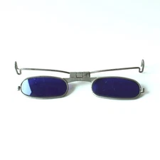 Vintage Fendall Cobalt Blue Clip On Flip Up Welding Spectacles Glasses