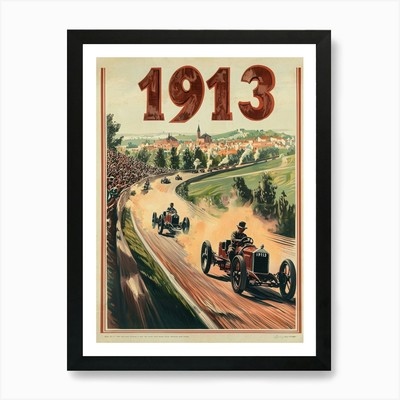 Aihrgdesign A Retro Reiseposter O gerahmtes Wandbild Poster Leinwanddruck Bild