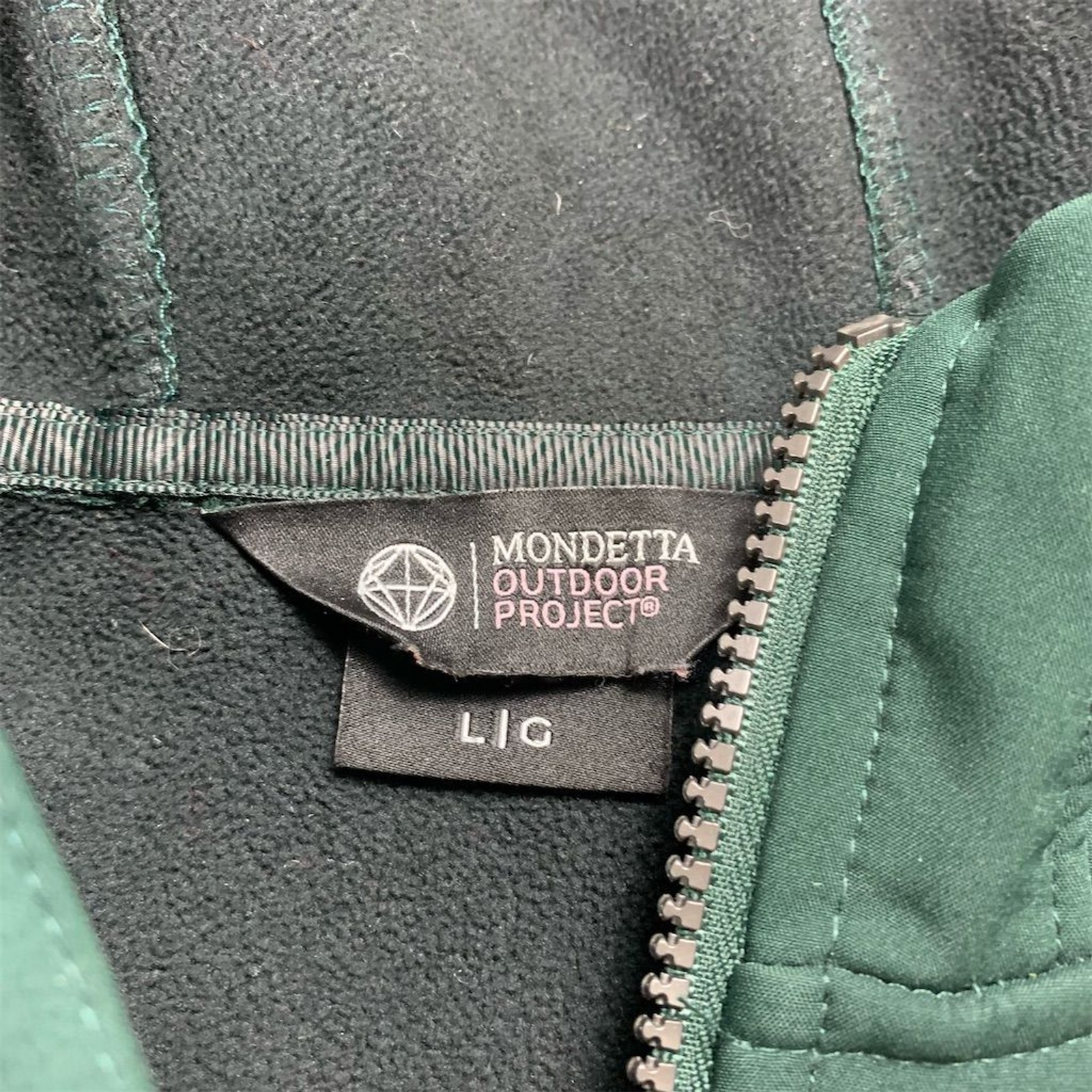 Mondetta Women's Softshell Jacket Large Green Hoo… - image 2