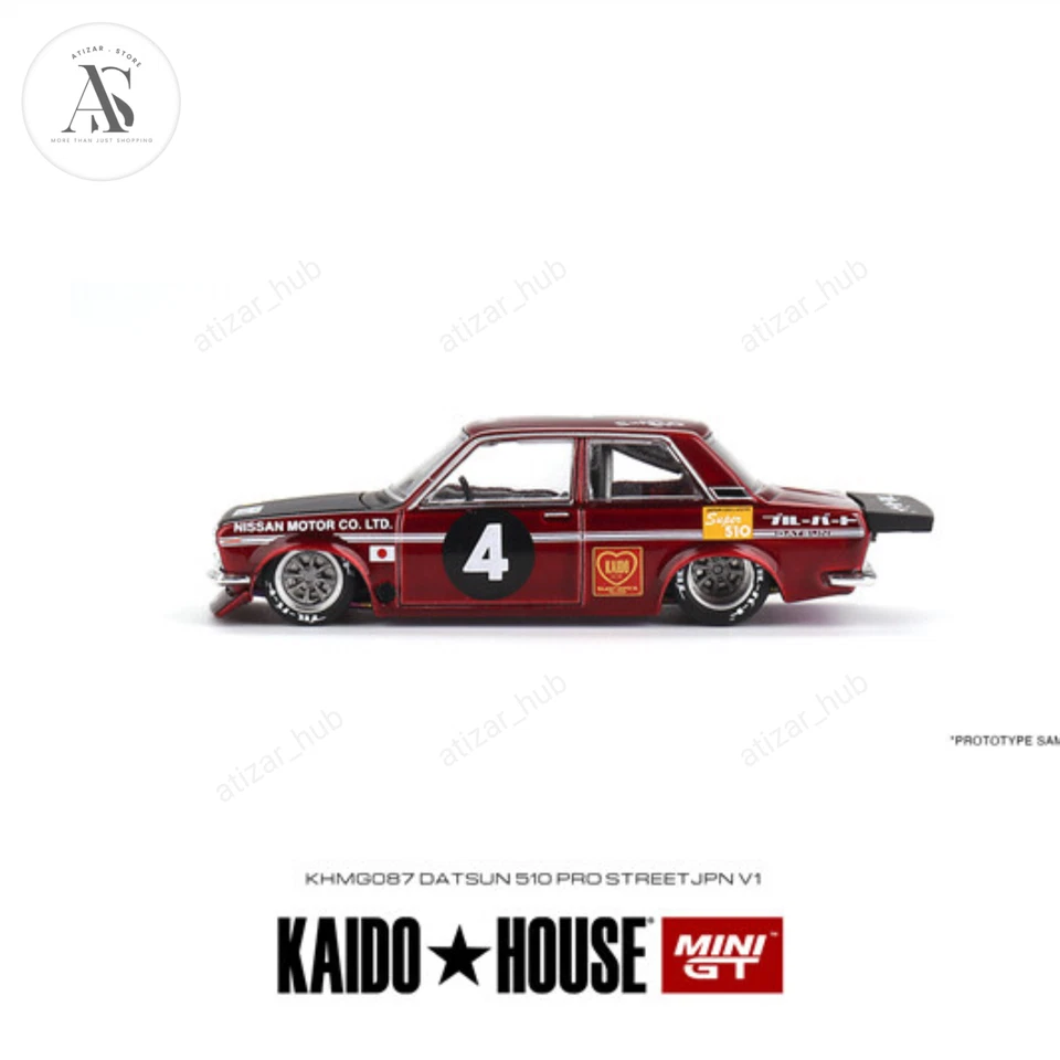 Kaido House x Mini GT 1:64 Datsun 510 Pro Street JPN V1 KHMG087 SEALED - Image 3 of 4