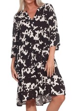 Sublevel Damen Kleid Damenkleid Shirtkleid Bo...
