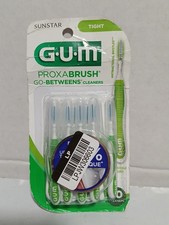 GUM Proxabrush Go-Betweens - Tight - Interdental 10 Count Pack of 1 , Red