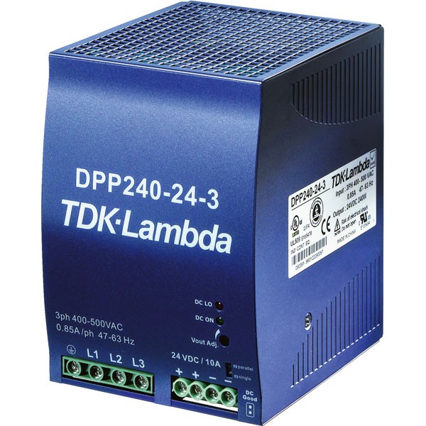 TDK-Lambda DIN Rail Power Supply 240W 24V 3-Phase