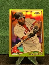 Mike Napoli 2014 Topps Chrome #30 Gold Refractor /50