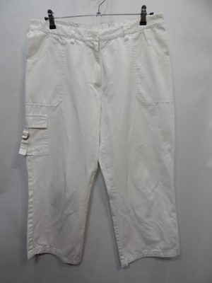 Women Toptex pants white cotton 50