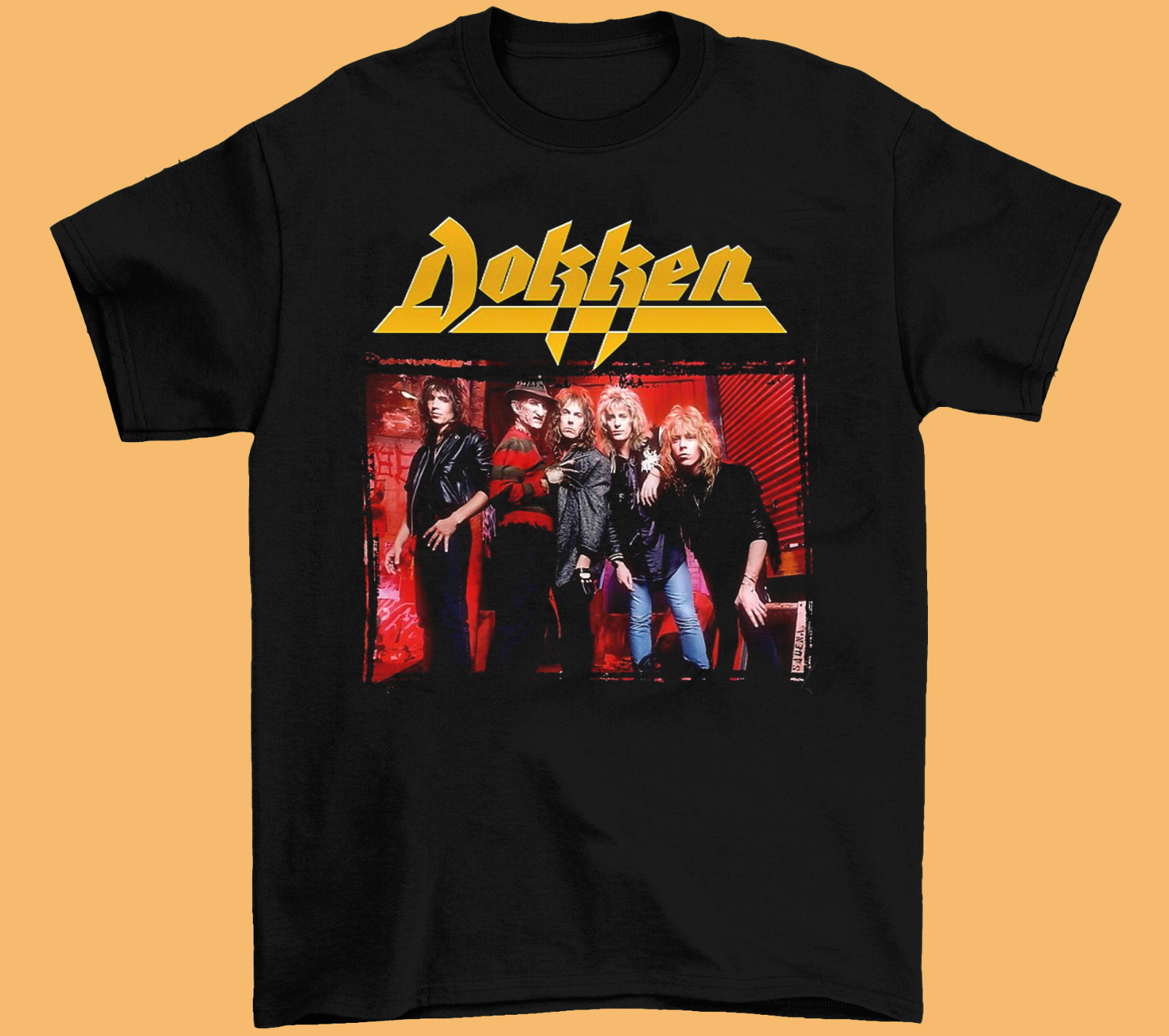 Rare  Dokken Band 90s Vintage Black Size S to 4XL Cotton Unisex T-Shirt