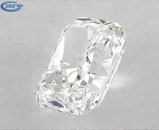 Radiant Cut 0.90 Carat Cert. GIA Natural Mined Diamond Loose H color VS2 clarity 3639.11 per carat