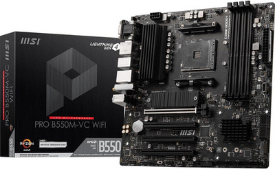 PRO B550M-VC Wifi Proseries Motherboard (AMD Ryzen 5000 Series, AM4, DDR4, Pcie