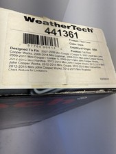 Weathertech 441361 Black High Lip Front Floor Liners 2007-2015 Mini Cooper