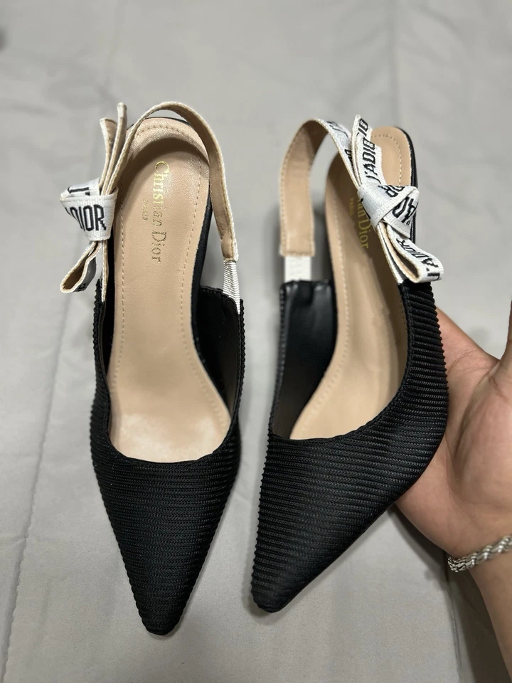 Zapatos de tacón Dior negros para mujer talla 8 EE. UU. = talla 38 UE nuevos con caja Foto 3 de 4