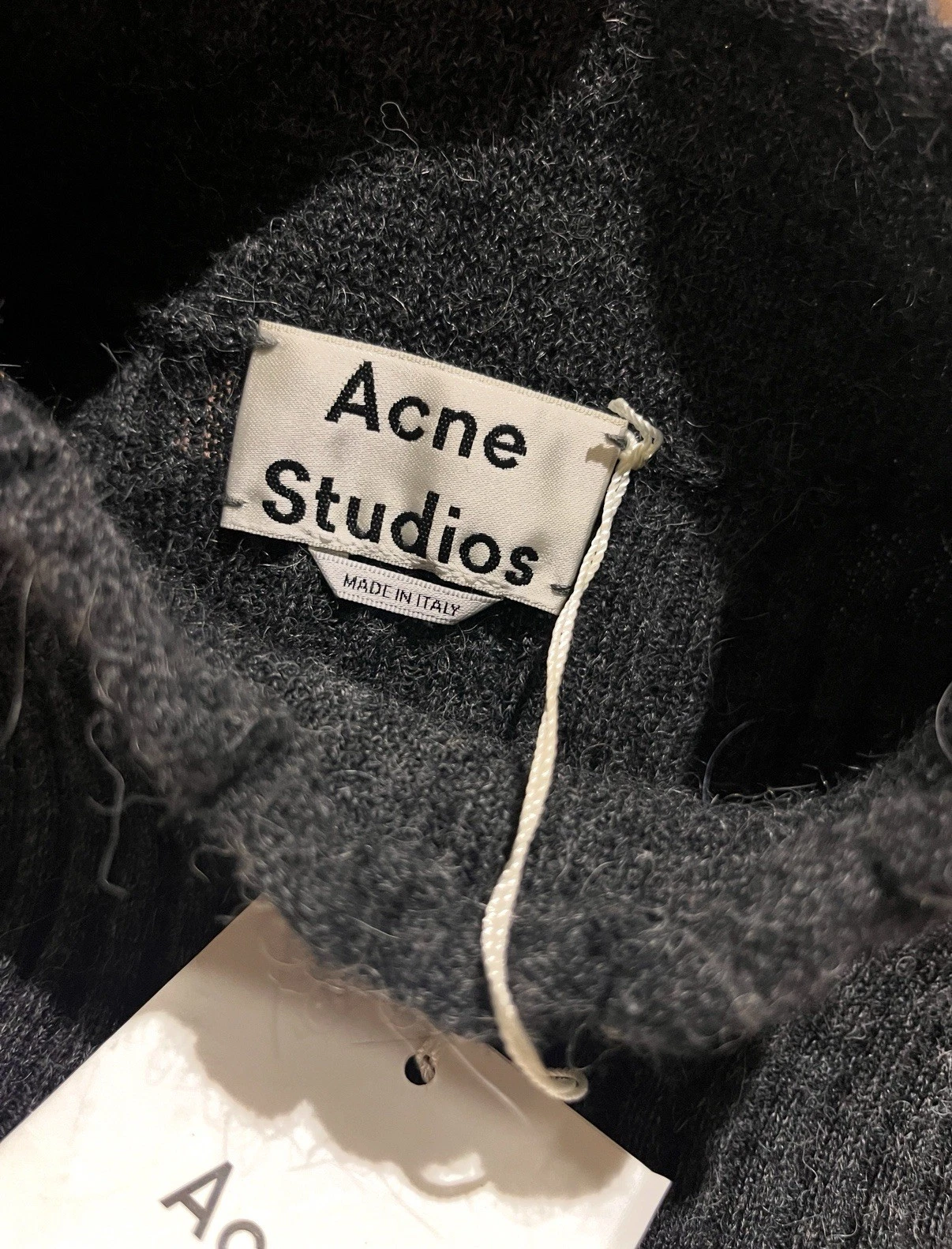 Abito Acne Studios Rita in alpaca e lana grigio