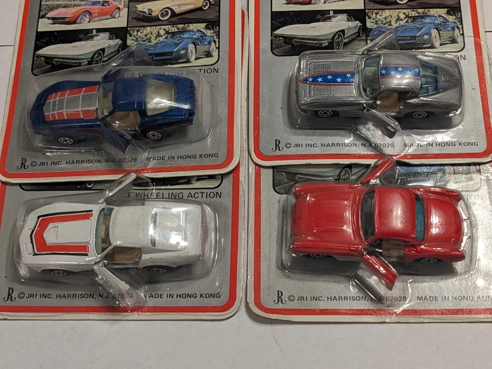 YATMING ROAD CHAMPS CORVETTE COLLECTOR SERIES ALL FOUR MODELS MOC! - Image 2 of 4