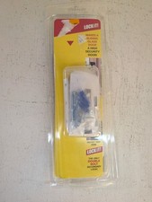 New Open Box LOCKiT Black/White Double Bolt Sliding Door Lock Glass Patio Slide