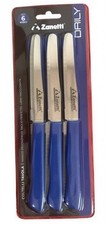 Set 6 Coltelli da Tavola Lama Seghettata Daily Blu Zanetti