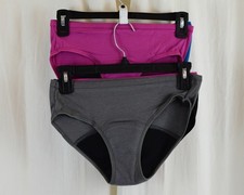 Hanes 6 PACK Girls Period Underwear Briefs Multicolor Size 14