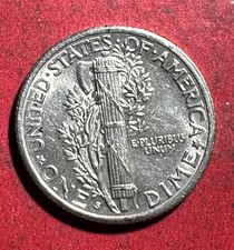 Circulated Philadelphia 1941 Year Mercury Dimes (1916-1945) for