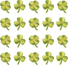 Honbay 20PCS Irish 3.3*4.1cm/1.3*1.61inch, 3.6*4.1cm/1.42*1.61inch, Green 
