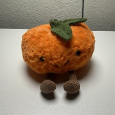 Jellycat Small  Amuseables Clementine 6" Orange Fruit Plush Shelf Sitter