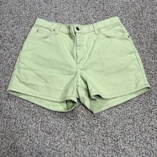 VTG 90s LEVIS 910 Classic Fit White Tab Green Jean Shorts 14 Reg