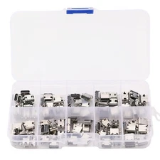 100Pcs 10Models Type-C USB 3.1 Charging Dock Connectors Mix 6Pin and 16Pin Use