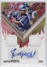 2021 Panini Diamond Kings DK Material Signatures Sherten Apostel Auto 1h31