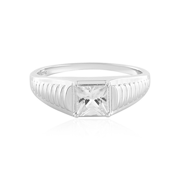 Cavill Zirkonring Damen 1,62Ct Prinzessschliff Ring Sterlingsilber Platin-image