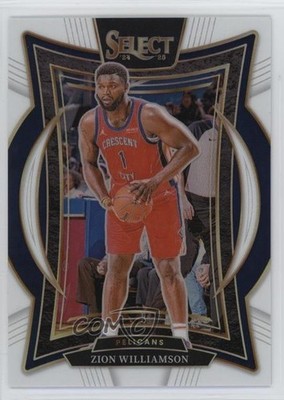 2024-25 Panini Select Concourse White Prizm 125/149 Zion Williamson #28 1dl2