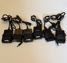 Lot of 6 Genuine Dell Slim 65W 19.5V AC Adapter Charger HA65NM130