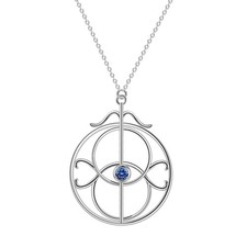 Eye of Elena Necklace for Women Throne of Glass Bookish Pendant Chain Silver Col