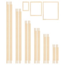 Novabright 12 Pcs Needlepoint Stretcher Bars for Needlework, 6 Sizes 5, 7, 9,...