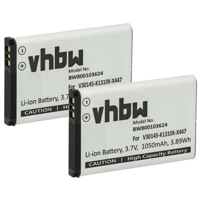 2x Akku für Siemens Gigaset SL910H SL910 SL910A 1050mAh 3,7V