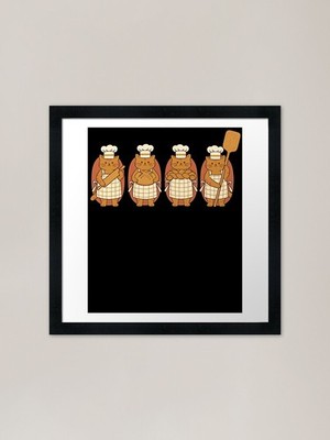 Sourdough Bread Baking Baker Bread  Framed Wall Art Poster Canvas Print Picture