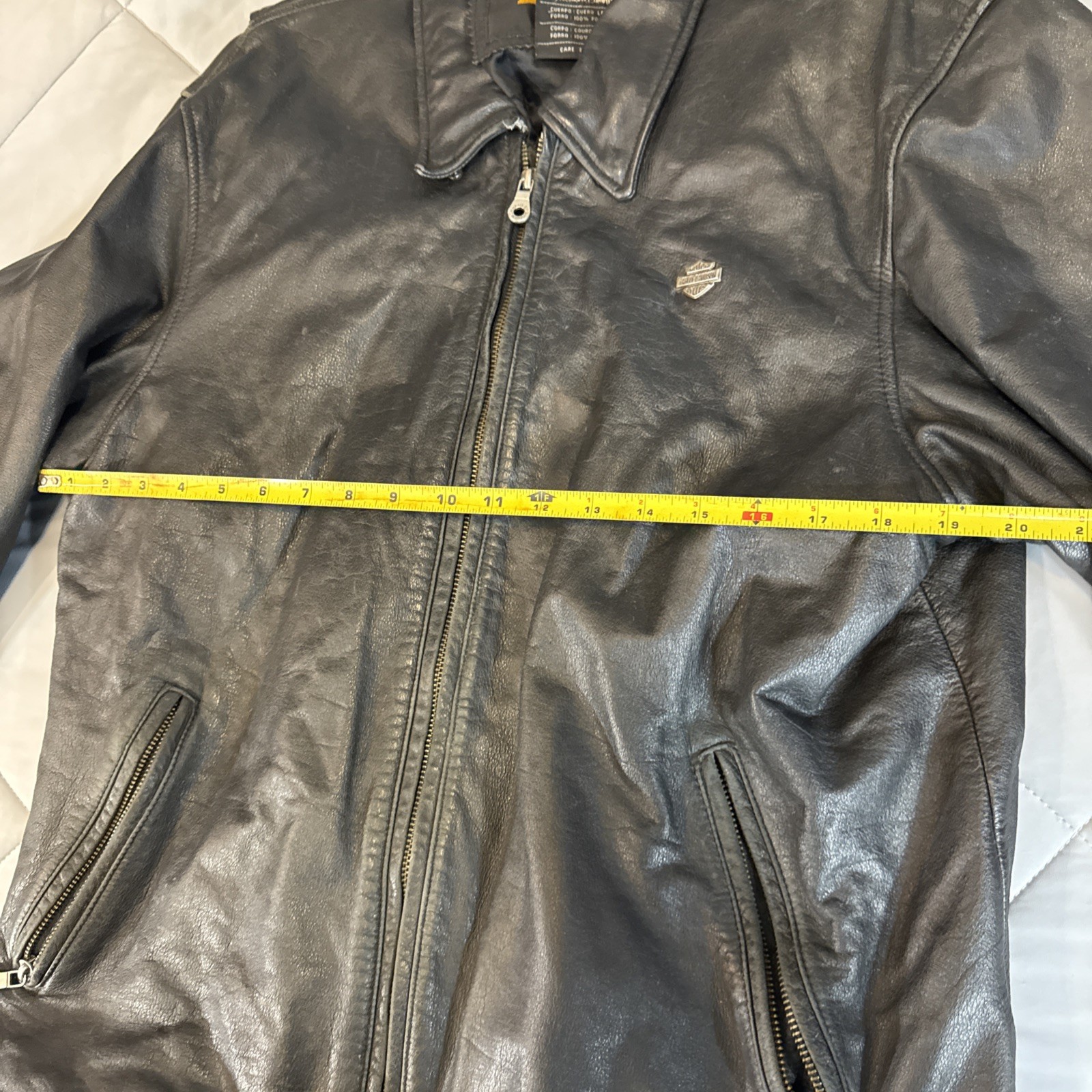 Vintage Harley Davidson Leather Motorcycle Jacket -Size XL - FAST FREE SHIPPING