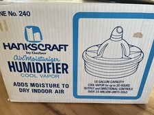 De colección Hankscraft Cool Vapor Mist Humidificador Vaporizador 240 Hogar Habitación con Caja Usado en Excelente Condición