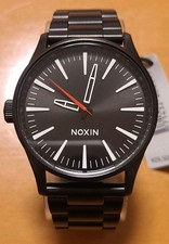 NIXON The Sentry 38 SS Quartz Watch Black New