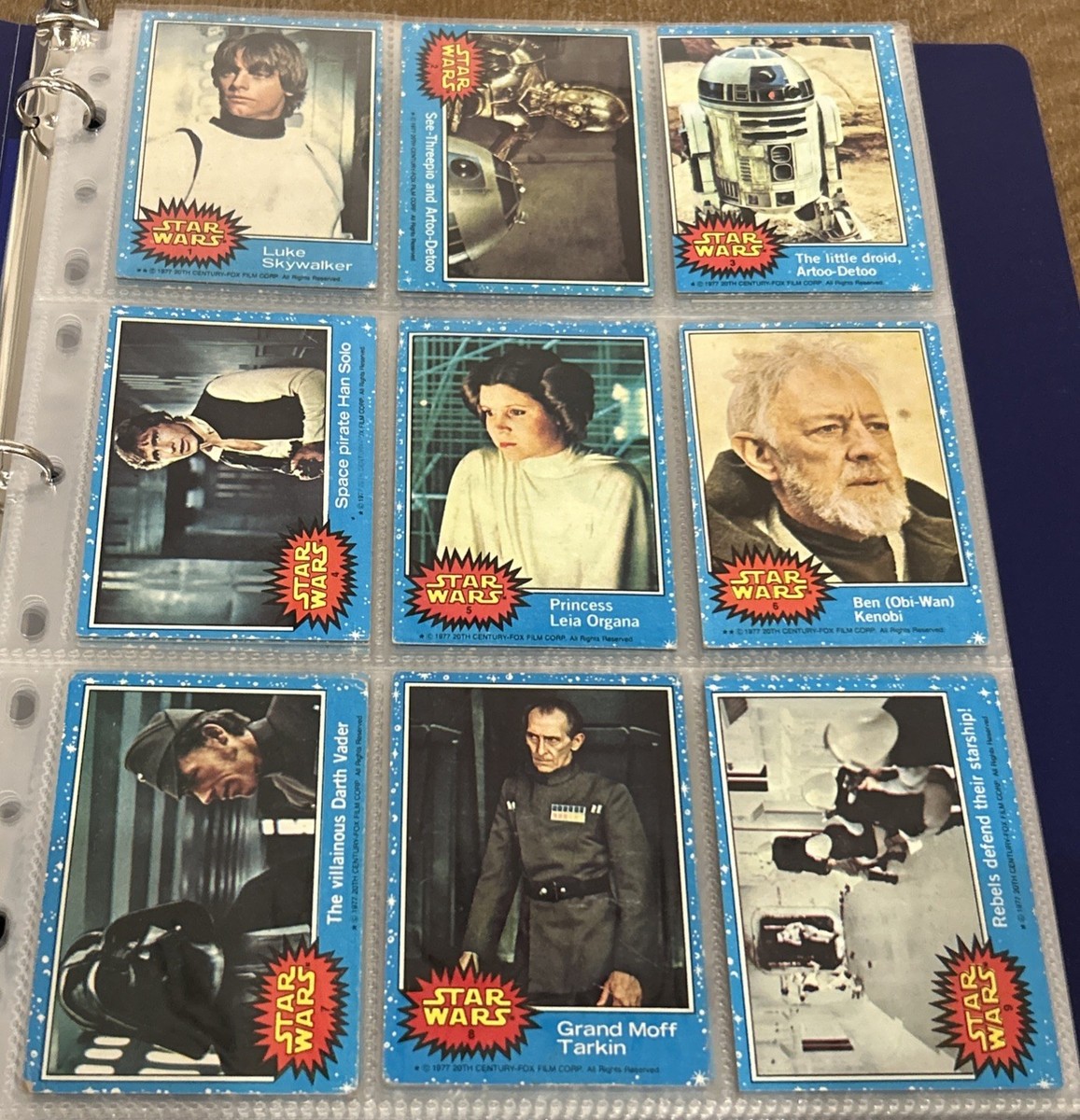 66 Cards 1977 Topps Star Wars Series 1 & 11 Stickers Complete Set
