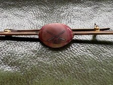 LEANDER ROWING CLUB GOLD AND ENAMEL PIN BADGE/BROOCH