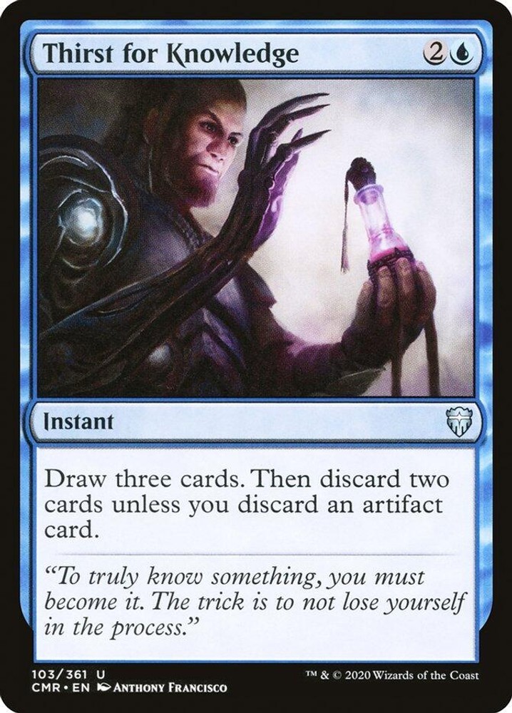 NM Foil - Thirst for Knowledge CMR - 103 Commander Legends