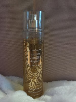 Bath & Body Works WARM VANILLA SUGAR Fragrance Mist Body Spray RARE  7/8 full